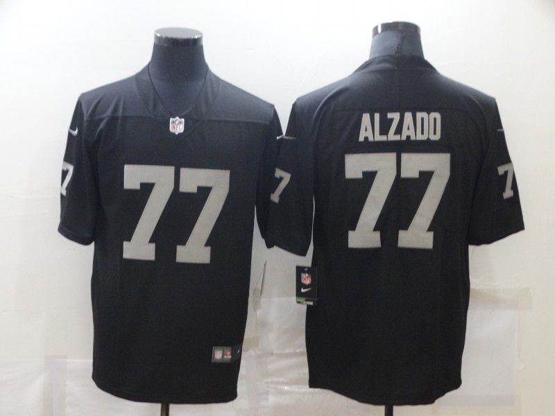 Men Oakland Raiders #77 Alzado Black Nike Limited Vapor Untouchable NFL Jerseys